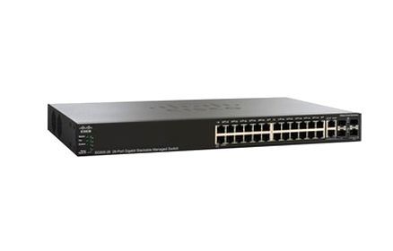 SRW224G4P-K9-NA-RF Cisco PoE 24-Port x 10/100Base-T + 4 x Gigabit Ports Layer 3 Managed Fast Etherner Network Switch