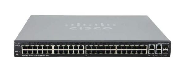 SRW248G4-K9-NA Cisco Small Business 300 Series 48-Port 48 x 10/100 + 2 x combo Gigabit SFP + 2 x 10/100/1000 Layer 3 Managed Gigabit Ethernet Network Switch