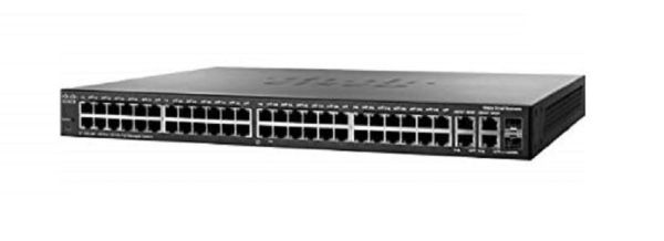SRW248G4P-K9-NA Cisco Small Business 300 Series 48-Port 48 x 10/100 + 2 x combo Gigabit SFP + 2 x 10/100/1000 Layer 3 Managed Gigabit Ethernet Network Switch
