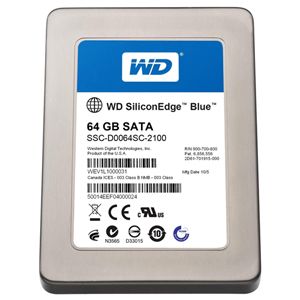 SSC-D0064SC-2100 Western Digital SiliconEdge Blue 64GB Multi-Level Cell SATA 3Gb/s 2.5-inch Solid State Drive