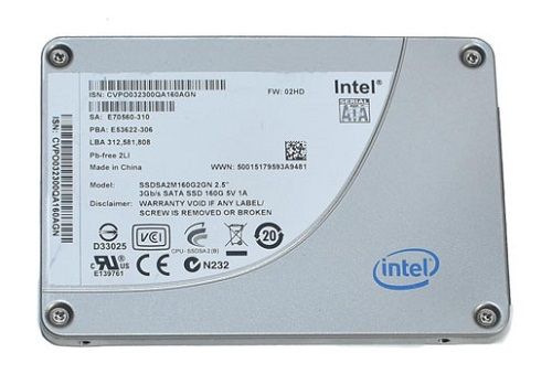 SSDSA2M160G2GN Intel X25-M Series 160GB SATA 3Gbps 2.5-inch MLC Solid State Drive