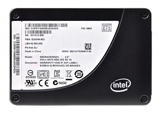 SSDSA2SH032G101 Intel X25-E Series 32GB SLC SATA 3Gbps 2.5-inch Internal Solid State Drive