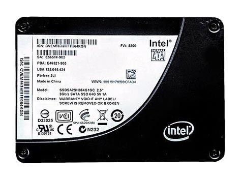 SSDSA2SH064G1GC Intel X25-E Series 64GB SATA 3Gbps 2.5-inch SLC Solid State Drive