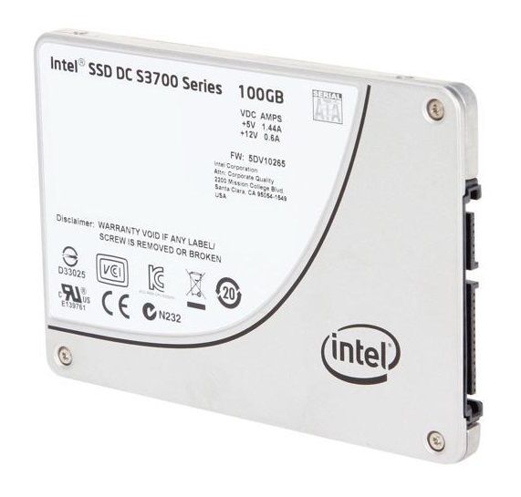 SSDSC2BA100G301 Intel DC S3700 Series 100GB SATA 6Gbps 2.5-inch MLC Solid State Drive
