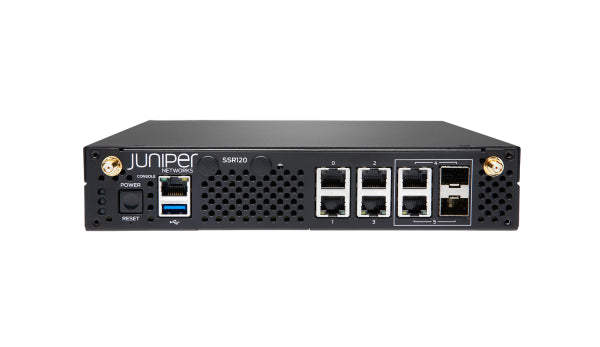 SSR120-AE Juniper SSR120 HW Only 8GB RAM 120GB SSD 2x1G combo RJ45/SFP 4x1G RJ45 Router