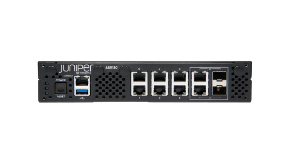 SSR130-AE-TAA Juniper SSR130 HW Only 16GB RAM 120GB SSD 2x1G Combo RJ45/SFP 6x1G RJ45 Router