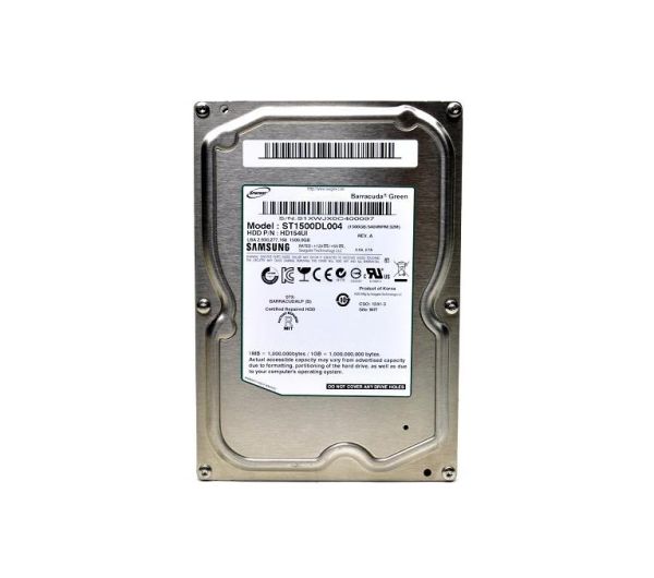 ST1500DL004 Seagate BarraCuda Green 1.5TB 5400RPM SATA 3Gb/s 32MB Cache 3.5-inch Hard Drive