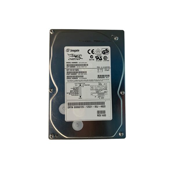 ST19101WC Seagate Cheetah 9.1GB 10000RPM Ultra2 SCSI 80-PinHot Pluggable Hard Drive