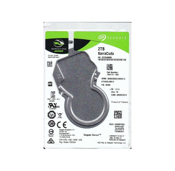 ST2000LM010 Seagate 2TB 5400RPM SATA 6Gb/s 2.5-inch Hard Drive