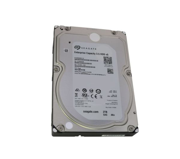 ST2000NM0115 Seagate Capacity V.5 2TB 7200RPM SAS 12Gb/s 4Kn 128MB Cache 3.5-inch Enterprise Hard Drive