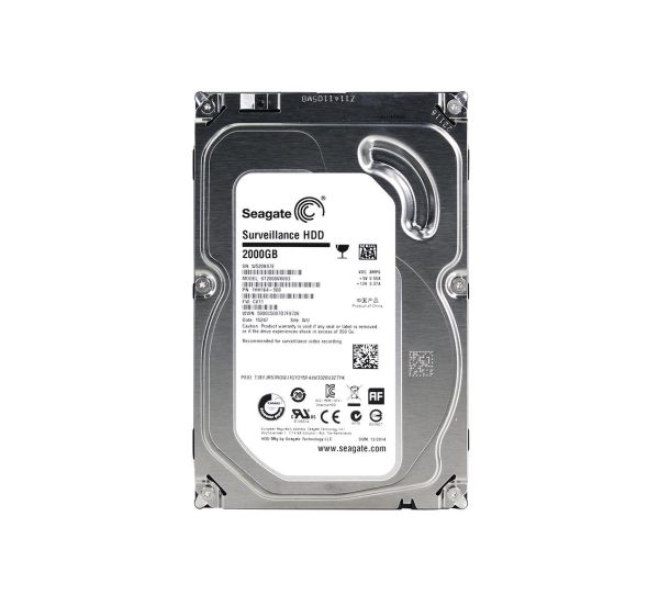 ST2000VX003 Seagate Surveillance 2TB 5900RPM SATA 6Gb/s 64MB Cache 3.5-inch Hard Drive