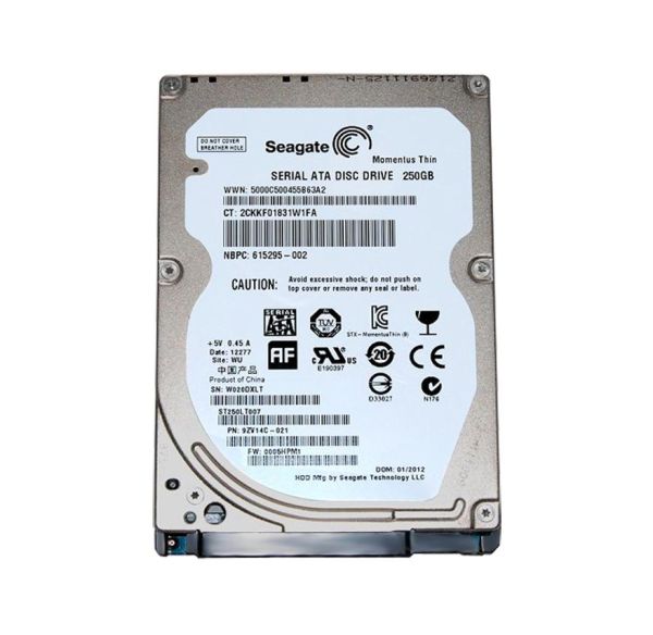 ST250LT007 Seagate Momentus THIN 250GB 7200RPM 2.5-inch 16MB Cache SATA 3Gb/s Laptop Hard Drive