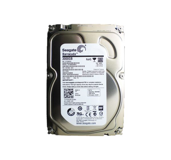 ST3000DM001 Seagate BarraCuda 3TB 7200RPM SATA 6Gb/s 64MB Cache 3.5-inch Hard Drive