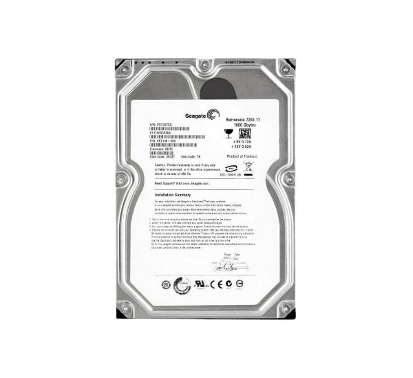 ST31000333AS Seagate BarraCuda 7200.11 1TB 7200RPM SATA 3Gb/s 32MB Cache 3.5-inch Hard Drive