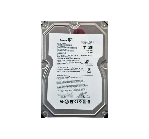 ST31000340AS Seagate BarraCuda 1TB 7200RPM SATA 3Gb/s 3.5-inch 3Gb/s 32MB Cache Hard Drive