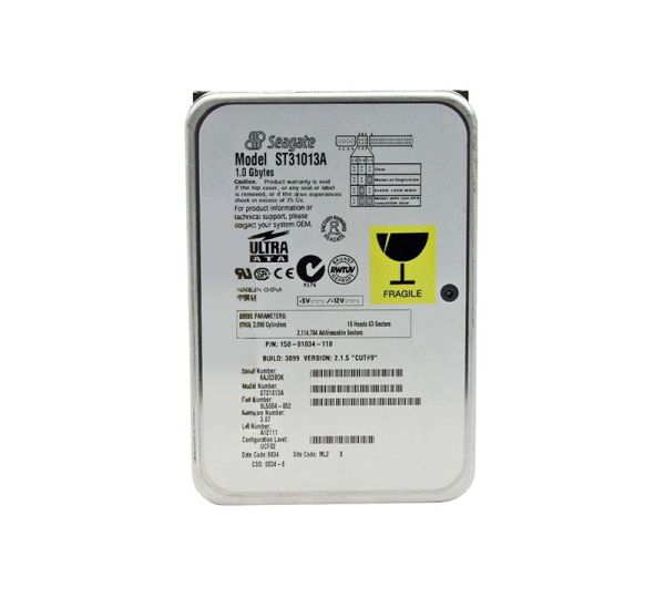 ST31013A Seagate 1GB 4500RPM ATA-33 128KB Cache 3.5-inch Hard Drive