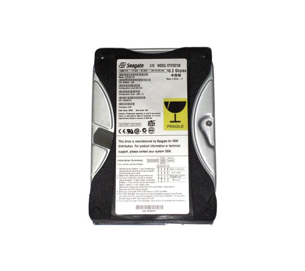 ST310212A Seagate U10 10.2GB 5400RPM ATA-66 512KB Cache 3.5-inch Hard Drive