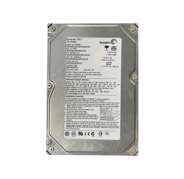 ST3120026A Seagate BarraCuda 7200.7 Plus 120GB 7200RPM ATA-100 8MB Cache 3.5-inch Hard Drive