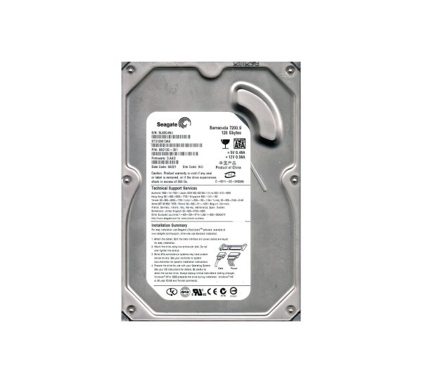 ST3120813AS Seagate BarraCuda 120GB 7200RPM SATA 3.5-inch 8MB Cache Hard Drive