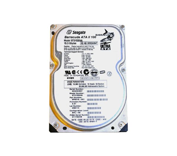 ST315324A Seagate 15GB 7200RPM ATA-100 3.5-inch Hard Drive