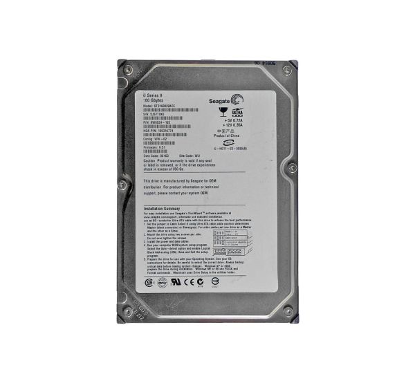 ST3160022ACE Seagate 160GB 5400RPM U Series CE 9 ATA-100 2MB Cache 3.5-inch Hard Drive