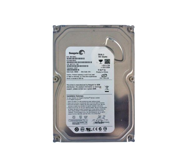 ST3160215SCE Seagate DB35 Series 160GB 7200RPM SATA 3Gb/s 2MB Cache 3.5-inch Hard Drive