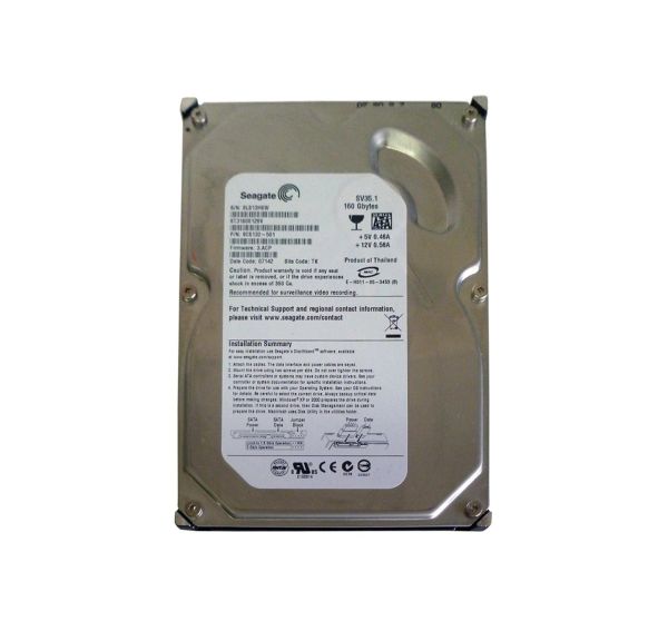 ST3160812SV Seagate SV35 Series 160GB 7200RPM SATA 3Gb/s 8MB Cache 3.5-inch Hard Drive