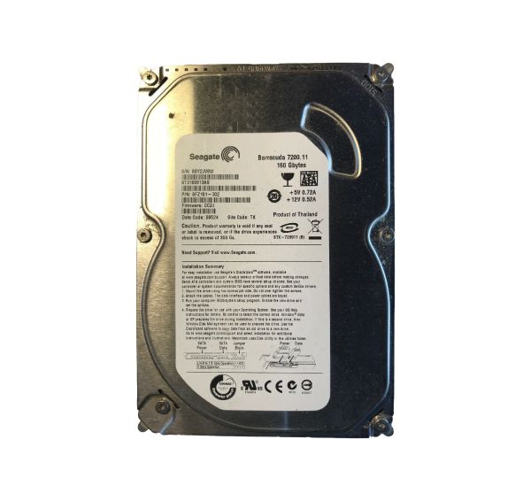 ST3160813AS Seagate BarraCuda 7200.11 160GB 7200RPM SATA 3Gb/s 8MB Cache 3.5-inch Hard Drive