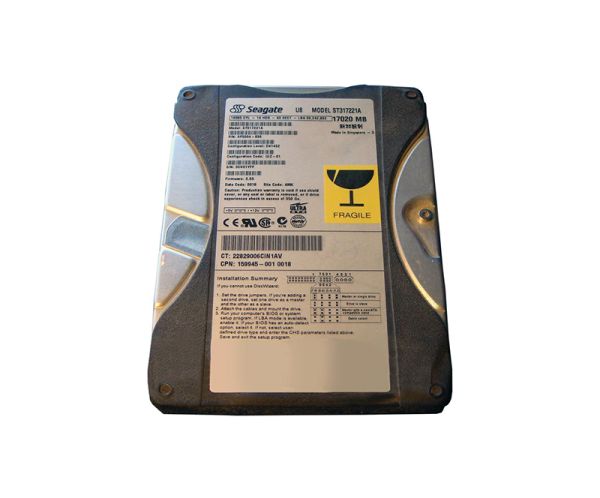 ST317221A Seagate U8 17.2GB 5400RPM ATA-66 512KB Cache 3.5-inch Hard Drive