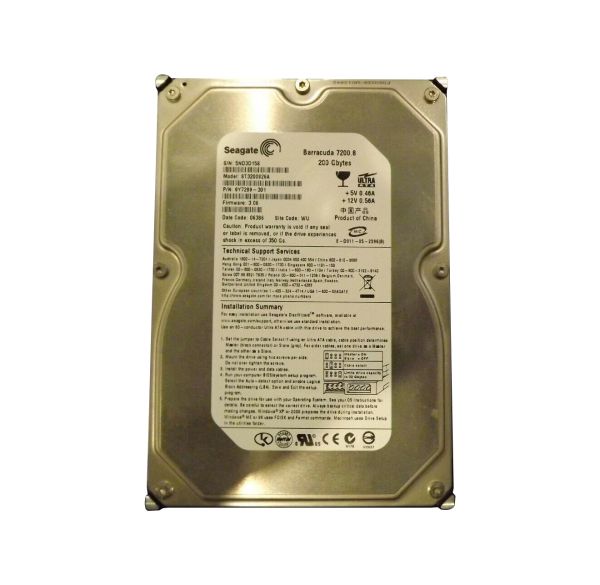 ST3200826A Seagate BarraCuda 200GB 7200RPM 8MB Cache ATA-100 3.5-inch Hard Drive