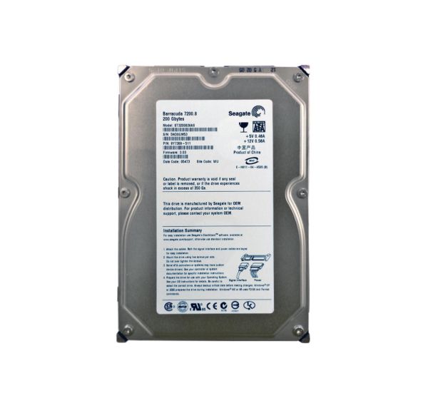 ST3200826AS Seagate BarraCuda 200GB 7200RPM SATA-I 8MB Cache 3.5-inch Hard Drive