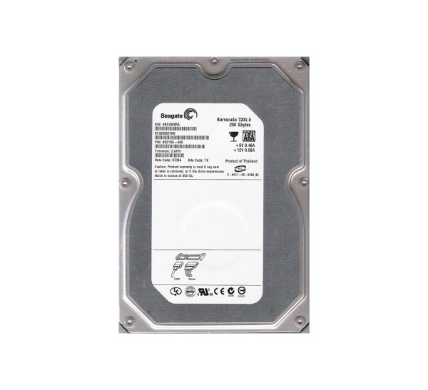 ST3200827AS Seagate BarraCuda 200GB 7200RPM SATA 8MB Cache 3.5-inch 1.0 Hard Drive