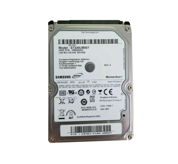 ST320LM007 Seagate 320GB 7200RPM SATA 3Gb/s 2.5-inch Hard Drive