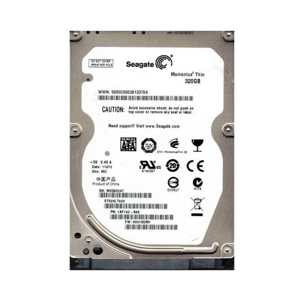 ST320LT023 Seagate Momentus 320GB 2.5-inch Hard Drive SATA 3Gb/s 7200RPM 16MB Cache
