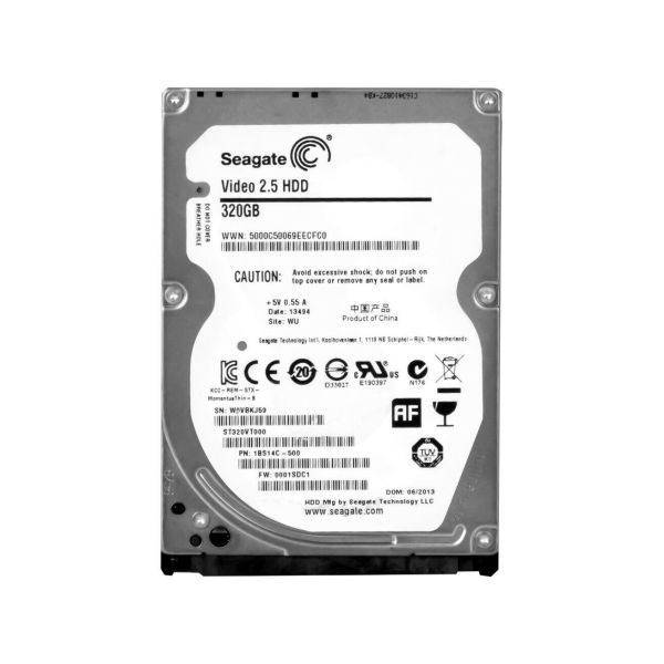 ST320VT000 Seagate VIDEO 320GB 5400RPM SATA 3Gb/s 2.5-inch 16MB Cache Hard Drive