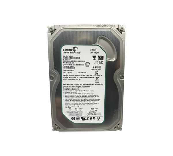 ST3250310CS Seagate DB35.4 250GB 7200RPM SATA 3Gb/s 8MB Cache 3.5-inchIN Hard Drive