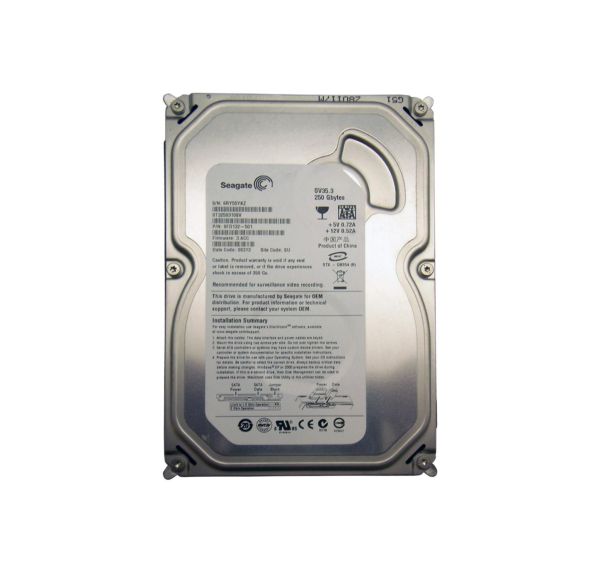 ST3250310SV Seagate SV35.3 Series 250GB 7200RPM SATA 3Gb/s 8MB Cache 3.5-inch Hard Drive