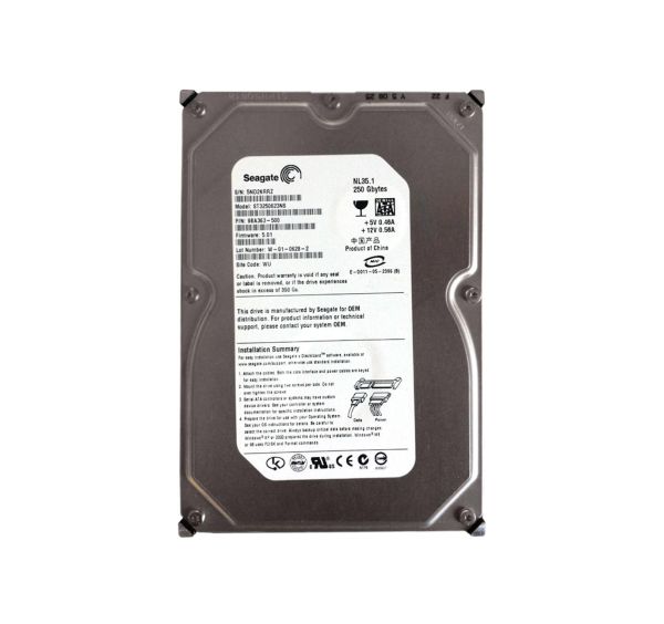 ST3250623NS Seagate NL35 250GB SATA 1.5Gb/s 7200RPM 16MB Cache 3.5-inch Hard Drive