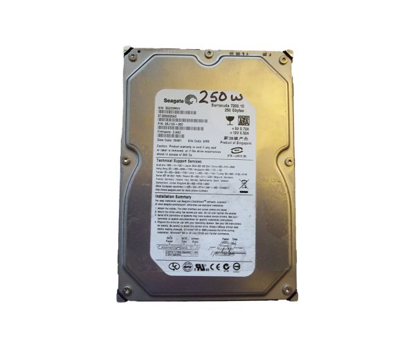ST3250820AS Seagate BarraCuda 250GB 7200RPM SATA 8MB Cache 3.5-inch 1.0-inch Hard Drive