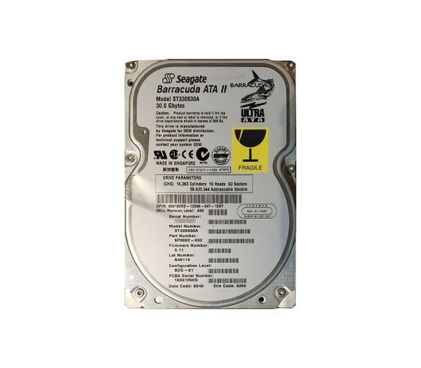 ST330620A Seagate BarraCuda 30GB 7200RPM ATA-100 3.5-inch Hard Drive
