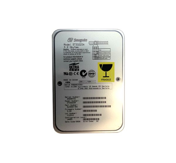 ST33223A Seagate Medalist 4323 3.2GB 4500RPM ATA-33 128KB Cache 3.5-inch Hard Drive