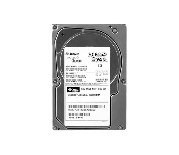 ST336607LSUN36G Sun 36.4GB 10000RPM Ultra-320 SCSI 80-Pin LVD Hot Swap 8MB Cache 3.5-inch Hard Drive with Bracket