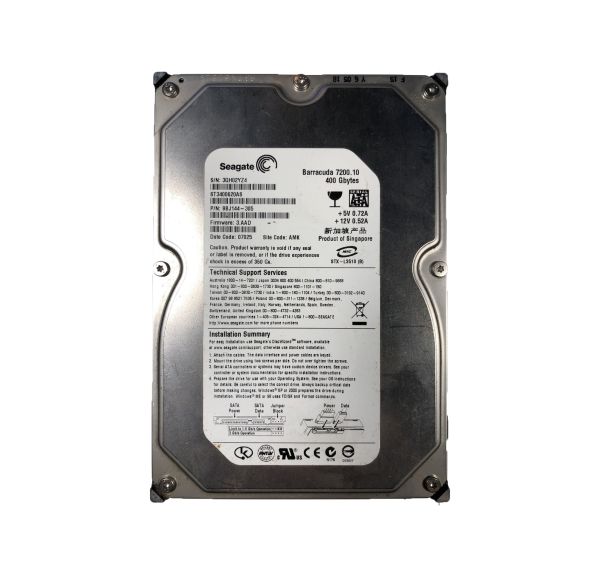 ST3400620AS Seagate BarraCuda 400GB 7200RPM SATA 3Gb/s 16MB Cache Hard Drive