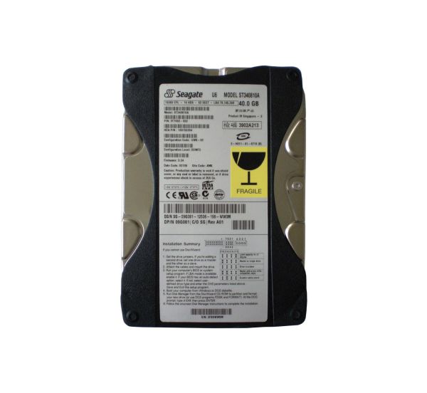 ST340810A-06 Seagate U6 40GB 5400RPM ATA-100 2MB Cache 3.5-inch Hard Drive