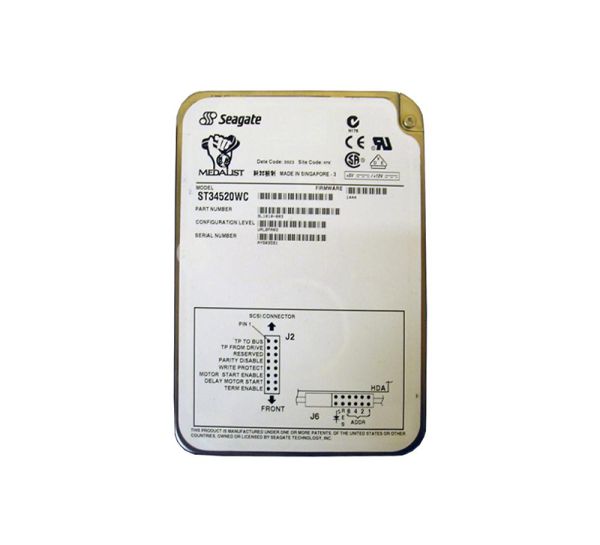 ST34520WC Seagate Medalist Pro 4520 4.5GB 7200RPM Wide Ultra SCSI 80-Pin 512KB Cache 3.5-inch Hard Drive
