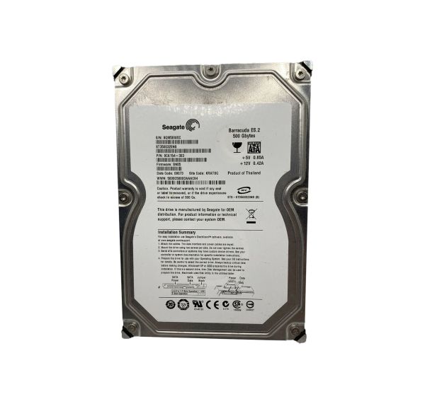 ST3500320NS Seagate BarraCuda ES.2 500GB 7200RPM SATA 3Gb/s 32MB Cache 3.5-inch Hard Drive