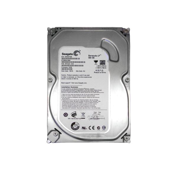 ST3500412AS Seagate Barracuda LP 500GB 5900RPM SATA 3Gb/s 16MB Cache 3.5-inch Hard Drive