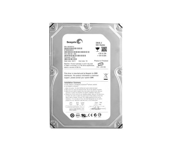 ST3500830SCE Seagate DB35.3 Series 500GB 7200RPM SATA 3Gb/s 8MB Cache 3.5-inch Hard Drive