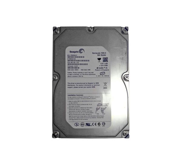 ST3500841AS Seagate BarraCuda 7200.9 500GB 7200RPM SATA 3Gb/s 8MB Cache NCQ 3.5-inch Hard Drive