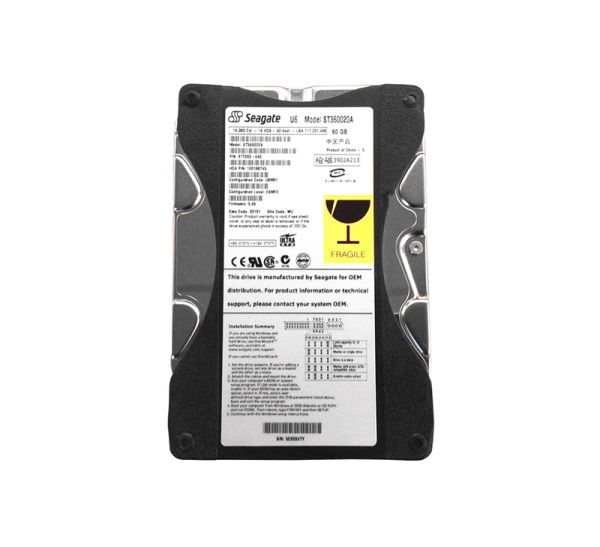 ST360020A Seagate U Series 60GB 5400RPM ATA-100 2MB Cache 3.5-inch Hard Drive